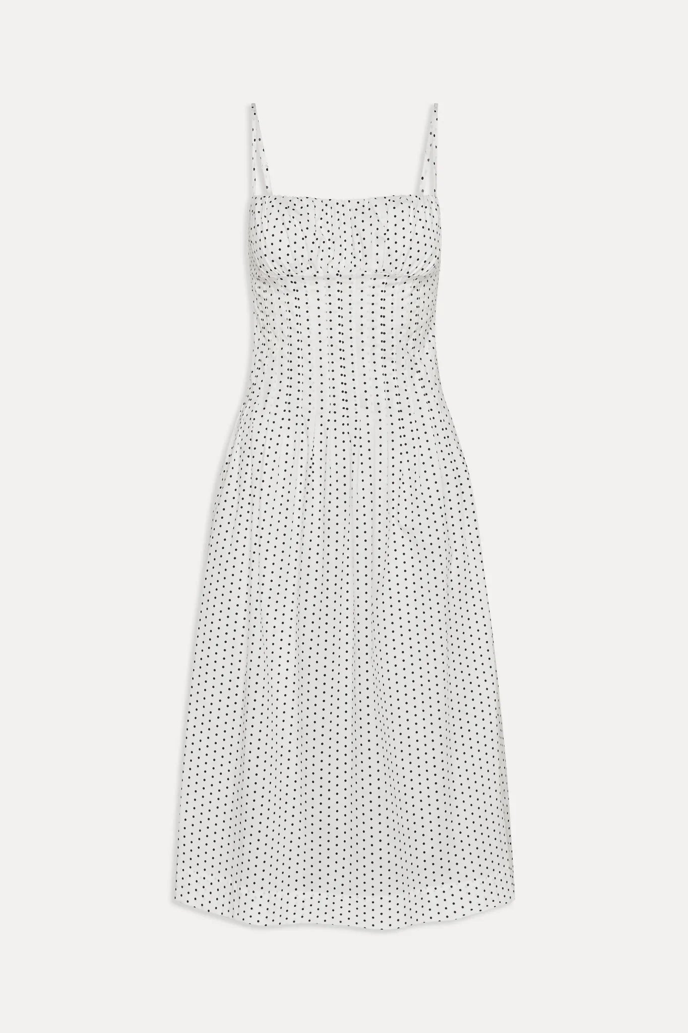 Reign Polka Dot Maxi Dress White Polka Dot