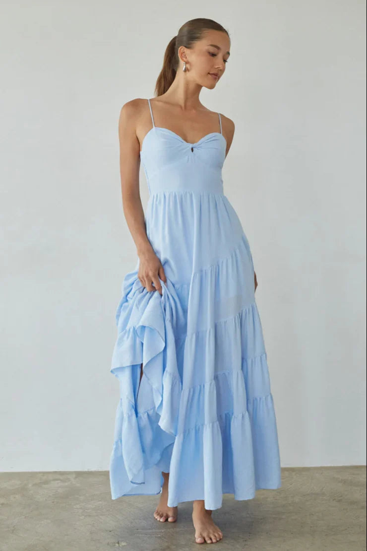 Donna Twist Front Maxi Dress