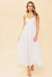 LOVE OF MINE IVORY EYELET MIDI DRESS