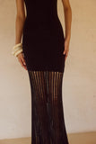JACQUES KNIT MAXI DRESS BLACK