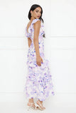 Midnight Magnolia Maxi Dress Purple