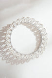 Baroque Silver Sparkly Crystal Crown