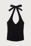 Marialla Knit Halter Top Black