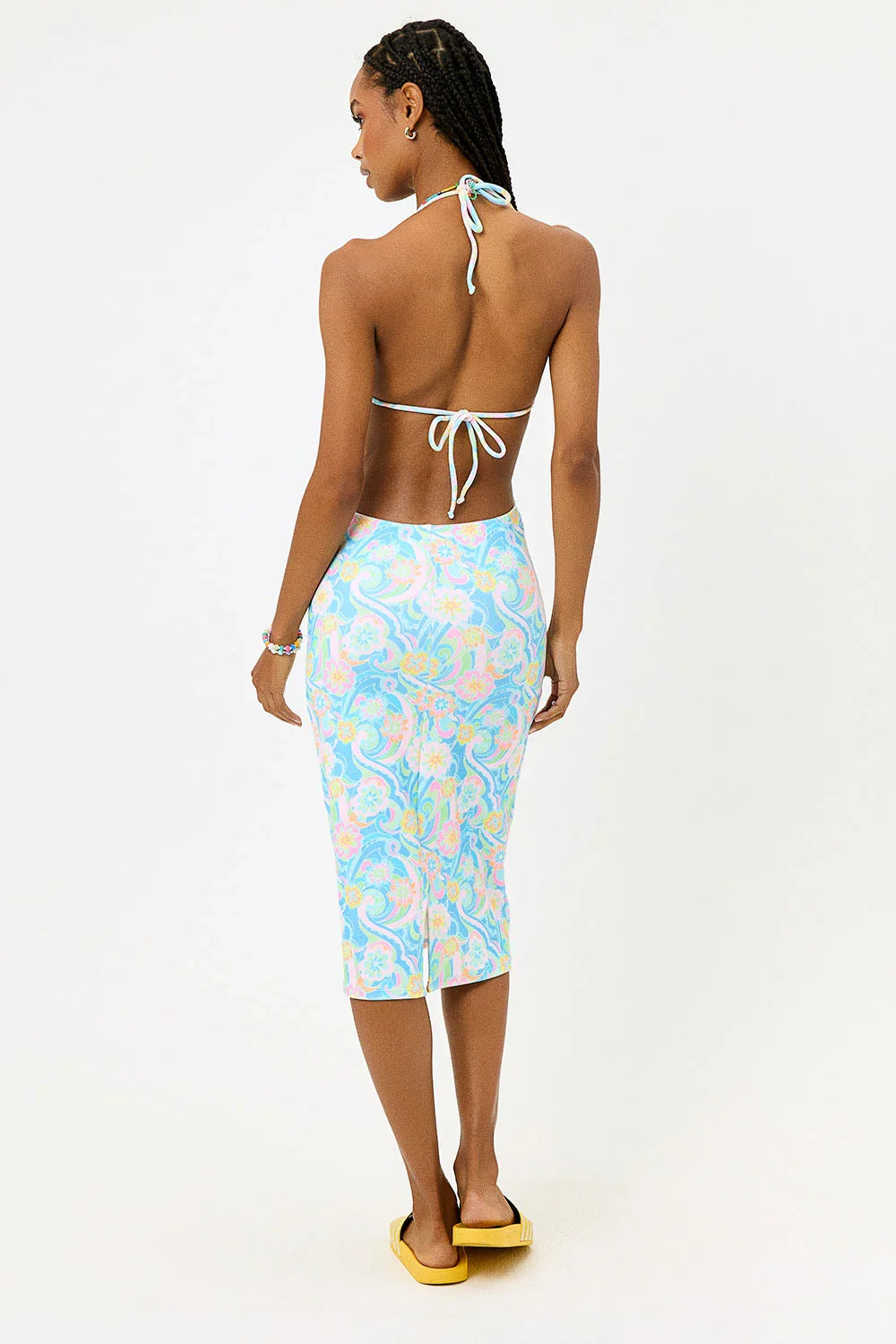 Benatar Terry Halter Dress Sunshower