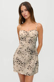 x JENNIE Scarlet Satin Mini Dress Marrakesh