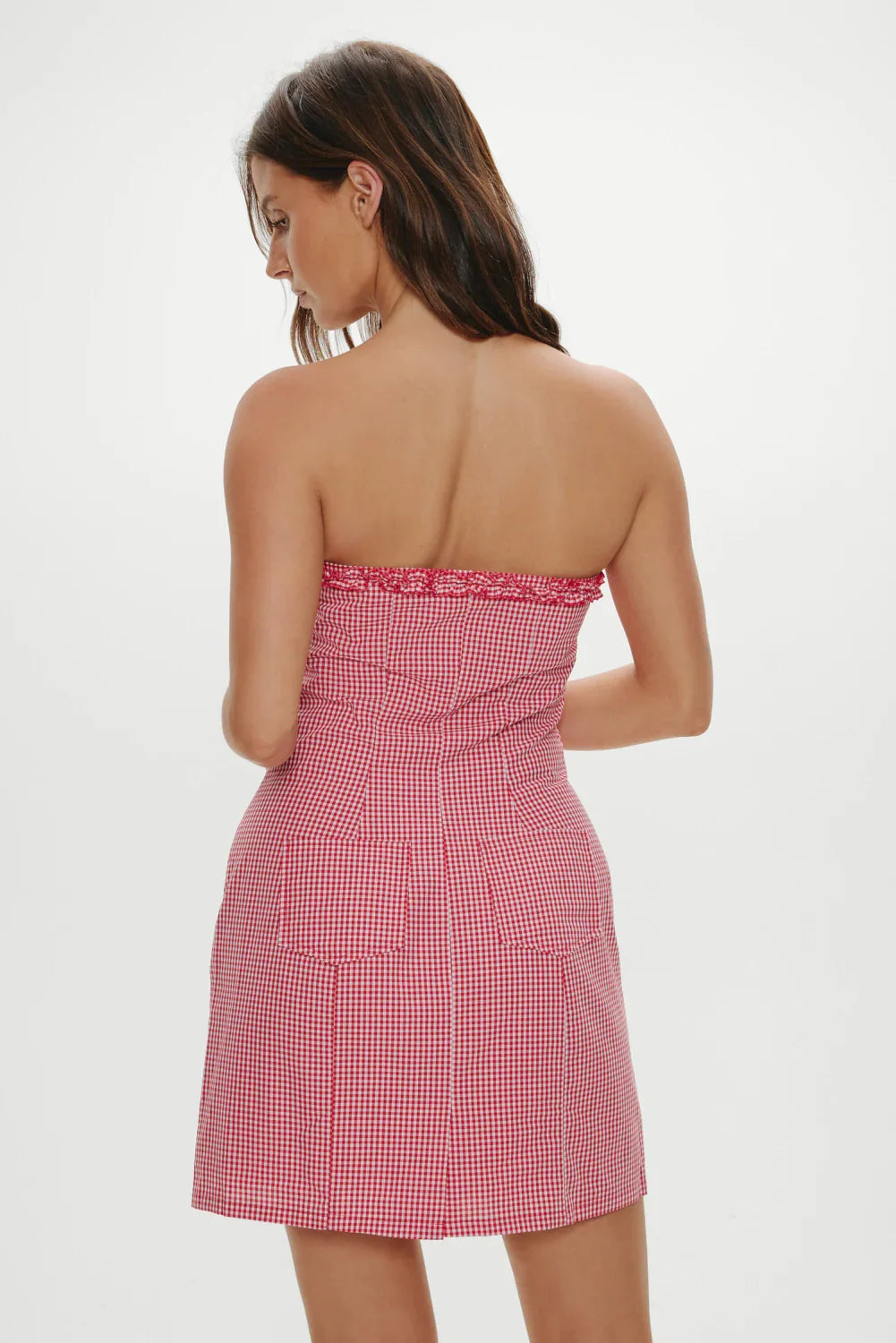 Poppy Strapless Cotton Mini Dress Picnic Basket