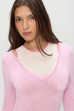 Logan Knit Mini Dress Pink Cloud
