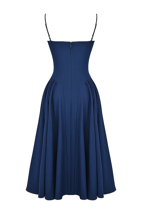 french navy corset sundress