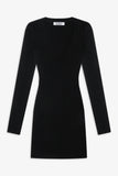 Sweetheart Knit Dress Black