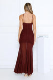 Chiciest Energy Maxi Dress Burgundy