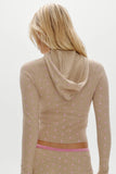 Hazel Knit Hoodie Pink Ornaments