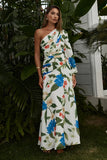 FLORIA MAXI DRESS WHITE FLORAL