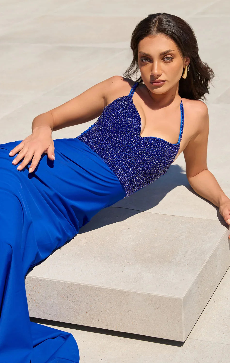 BODHI CRYSTAL BODICE MAXI DRESS