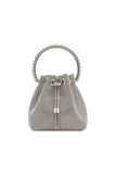 Womens Small Rhinestone Clutch Bucket Bags