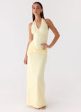 Maribelle Maxi Dress Lemon