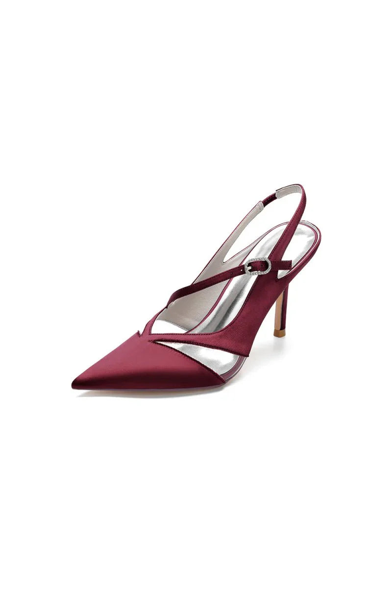Slingback Pointed Toe High Heels
