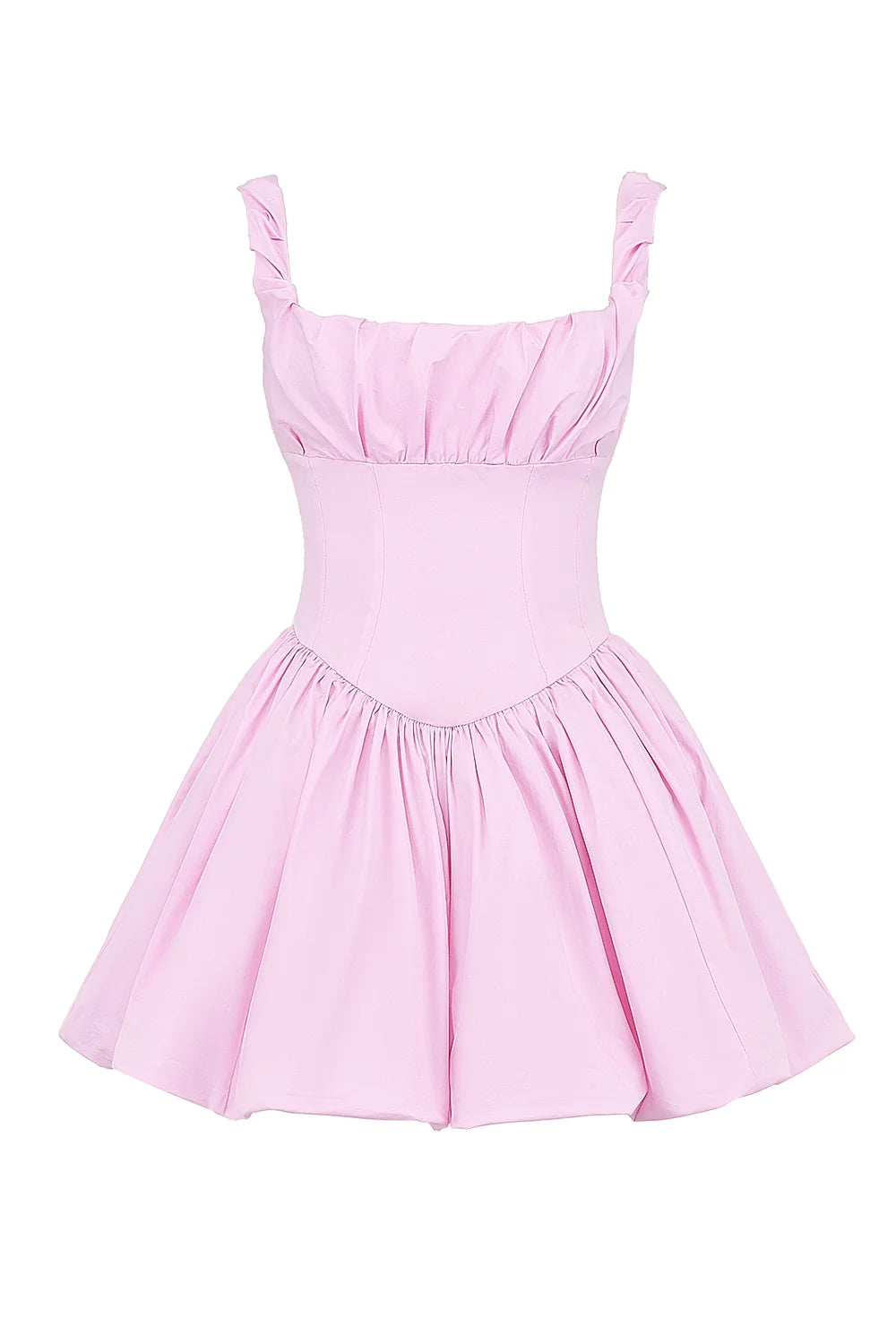 cotton candy cotton tulle mini dress