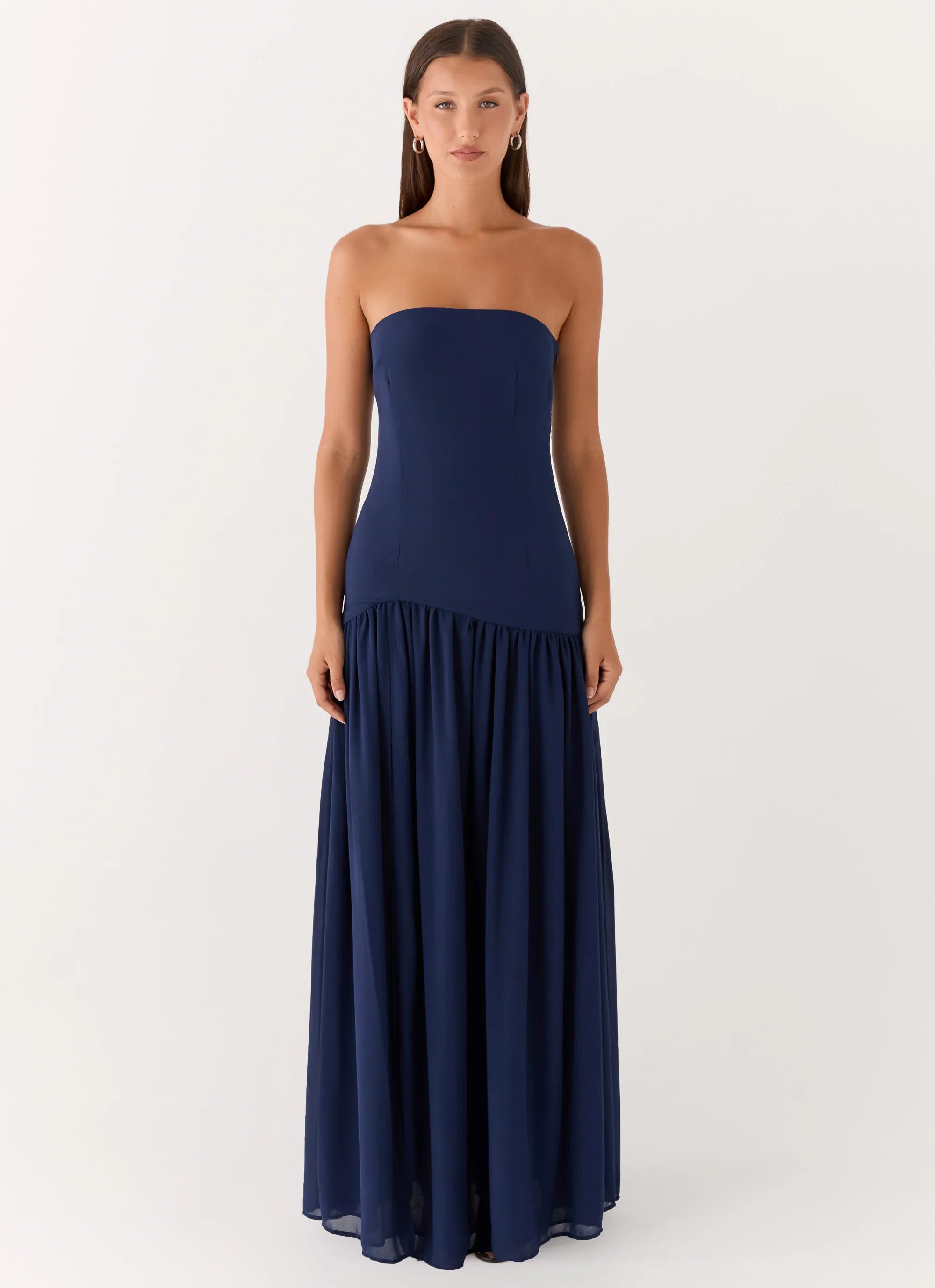 Eden Strapless Maxi Dress Navy