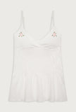 Donna Embroidered Mini Dress White