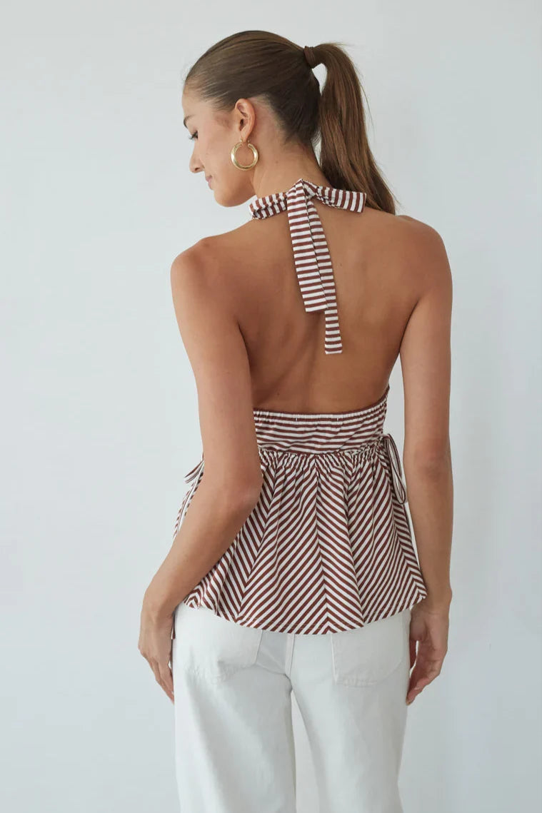 Cely Tie Babydoll Top