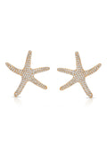 Pavè Starfish Earrings