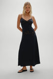 Ethereal Satin Lace Maxi Dress Meet Me At Dusk