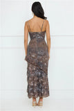 Feline Maxi Dress Leopard