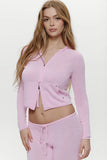 Atlas Zip Up Hoodie Pink Cloud