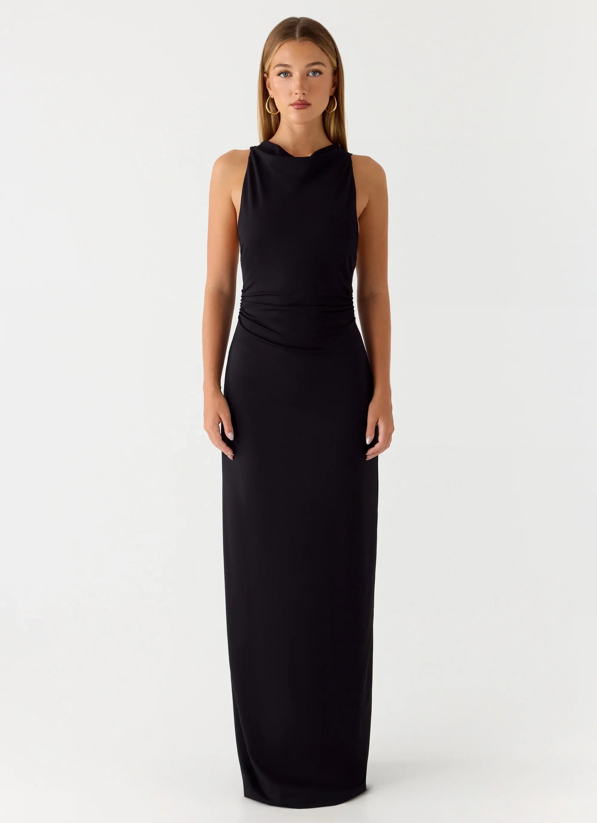 Hidden Agenda Maxi Dress Black