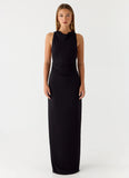 Hidden Agenda Maxi Dress Black