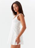 Rowena Mini Dress White