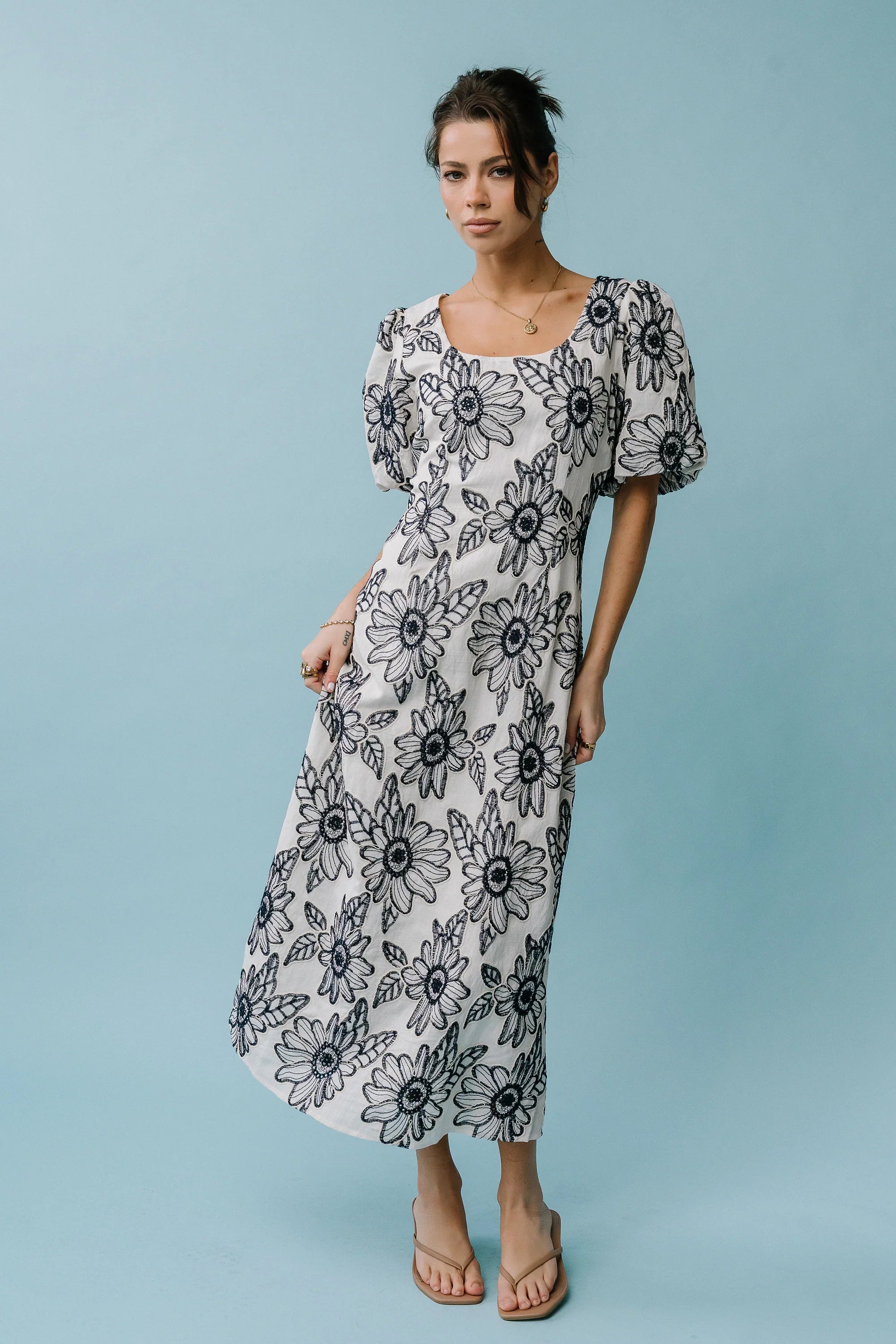 Brielle Embroidered Maxi Dress