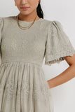 Ryland Embroidered Dress