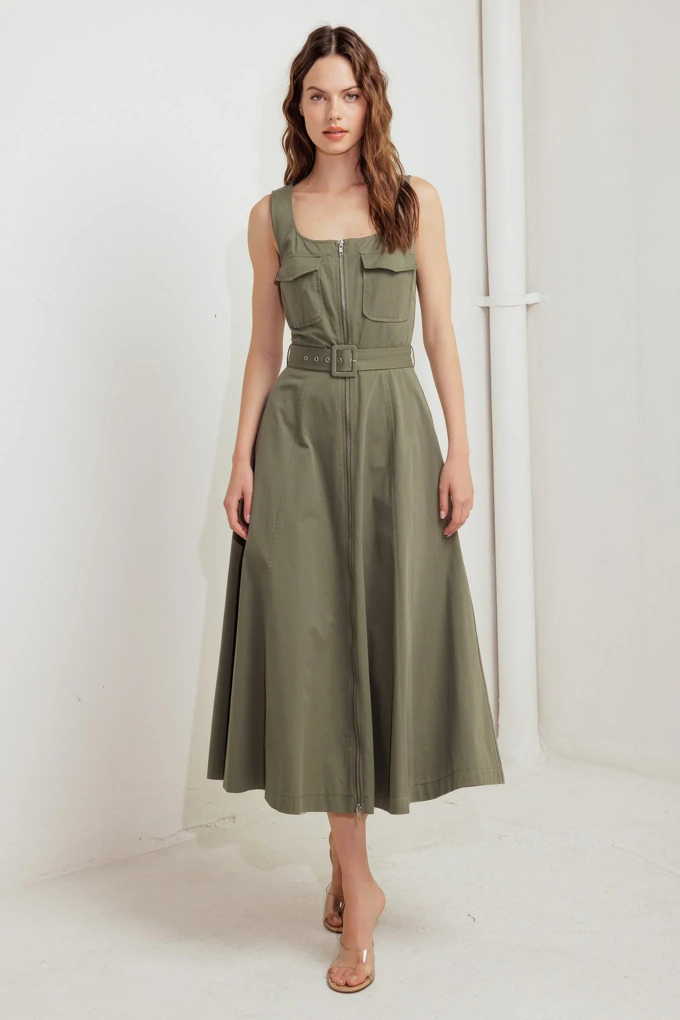 OLIVE GROVE MIDI DRESS