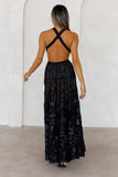 Crystal Cove Maxi Dress Black