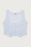 Nantucket Striped Cotton Vest Sleepy Stripe
