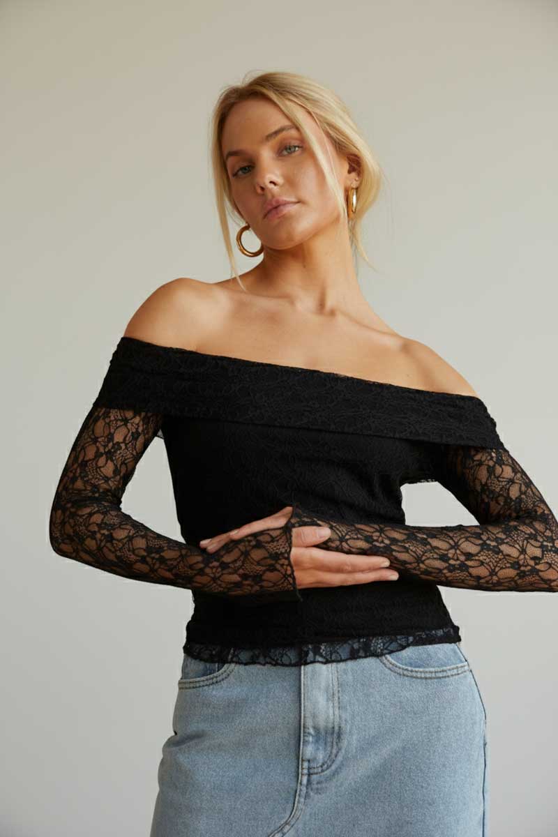 Collette Lace Long Sleeve Top