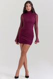 mulberry gathered mini dress