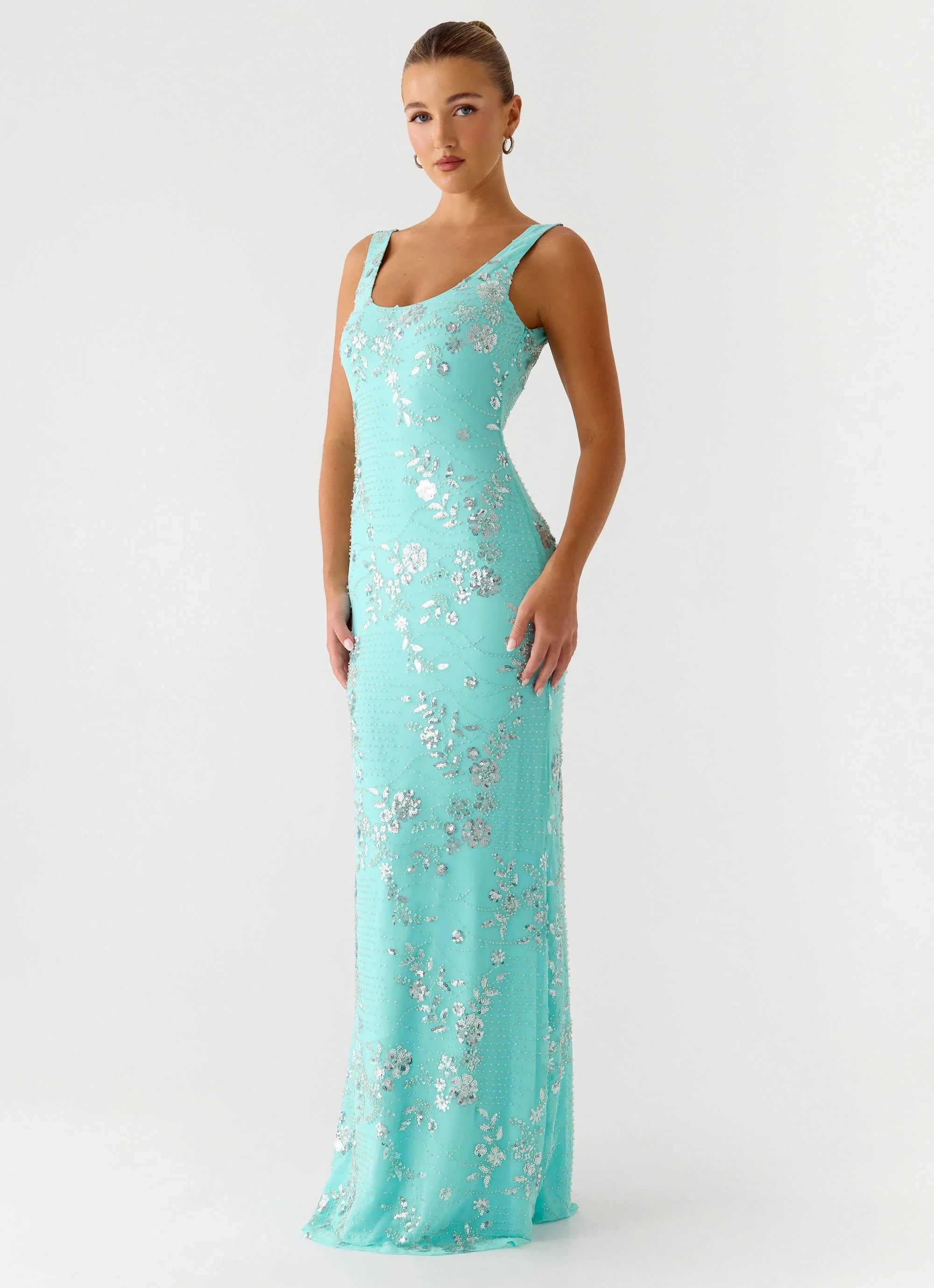 Silvana Maxi Dress Aqua
