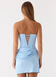 Cosmala Mini Dress Baby Blue