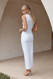 LYDIE MIDI DRESS WHITE