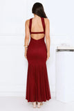 Your Delight Lace Maxi Dress Burgundy