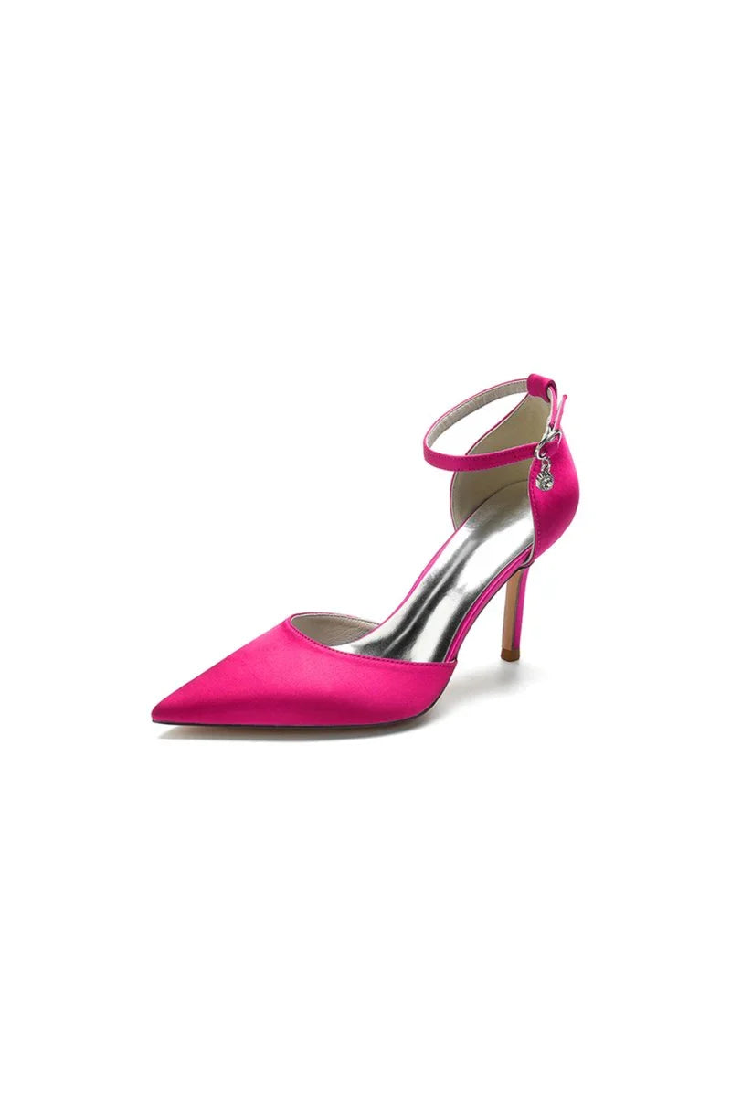 Pointed Toe Ankle Strap High Heels Shoes