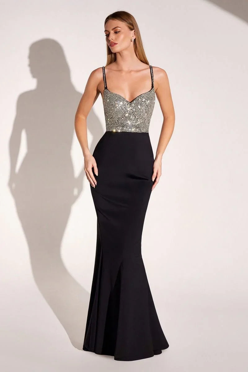 BODHI CRYSTAL BODICE MAXI DRESS