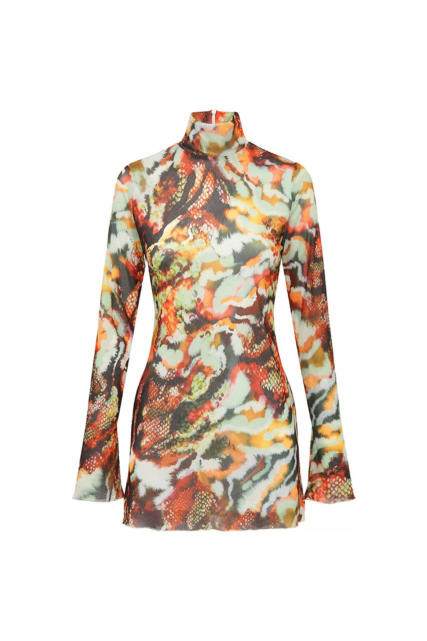 JORDI MINI DRESS SONARA PRINT