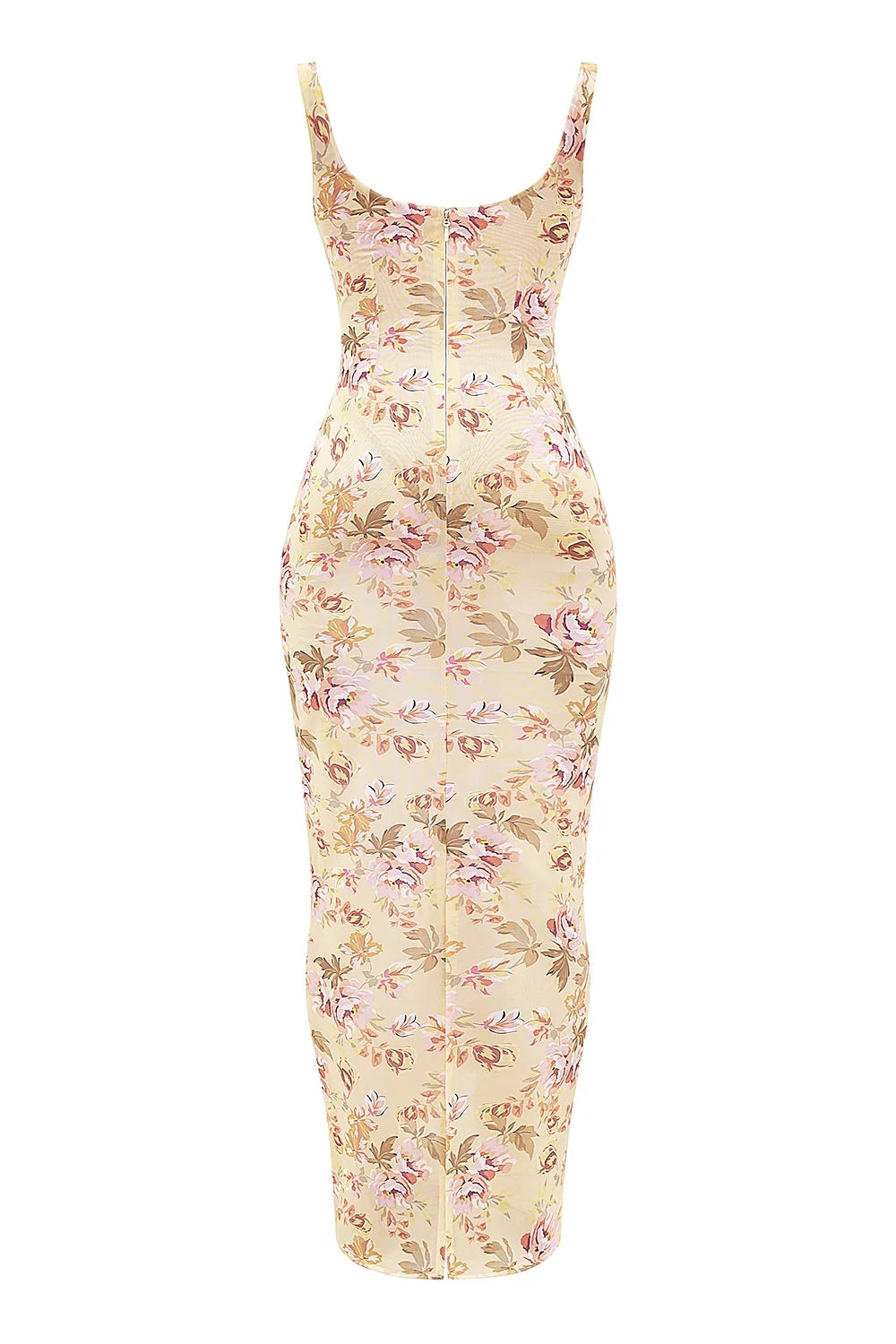 honeyflower print maxi dress