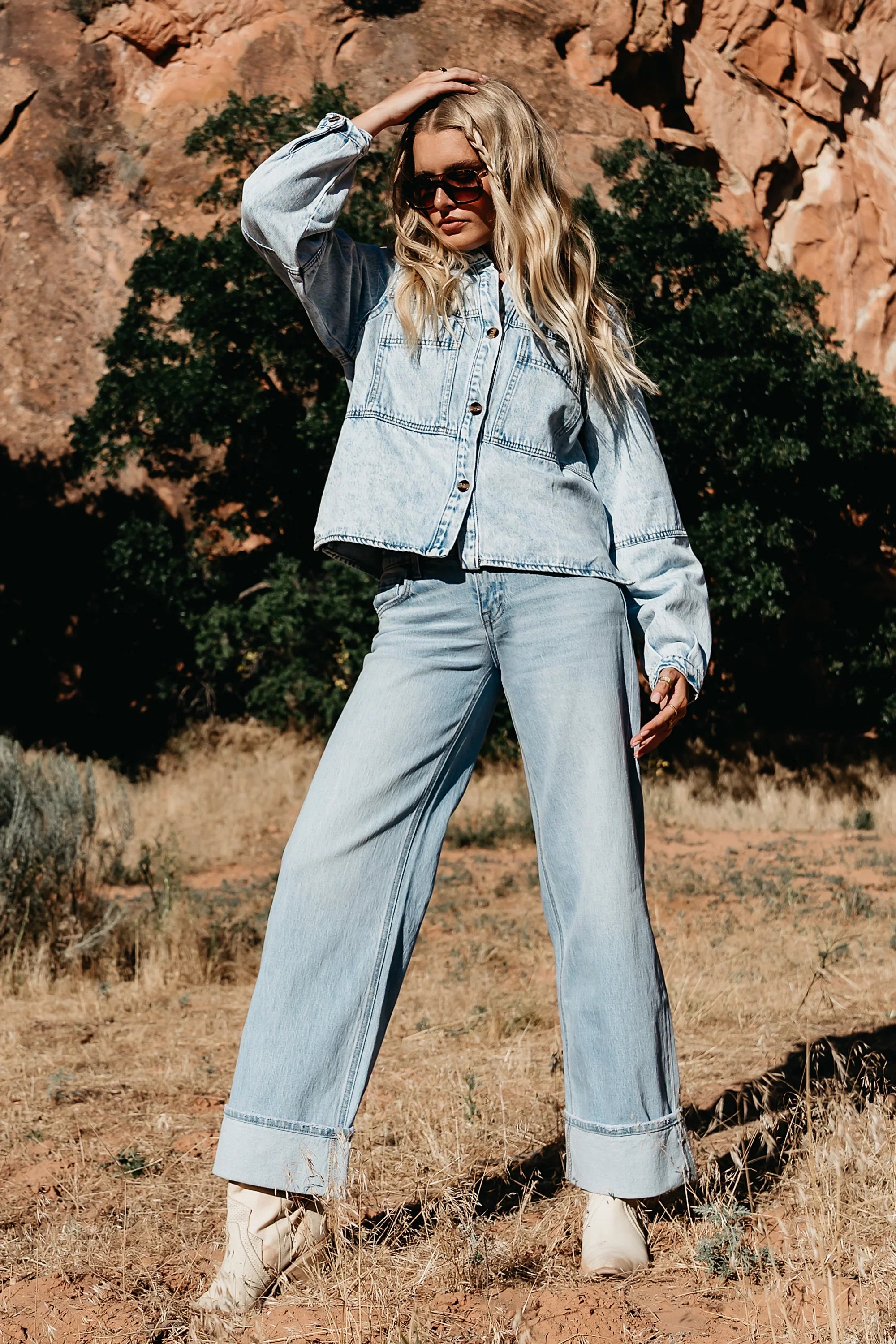 Marcia Cuffed Baggy Jeans