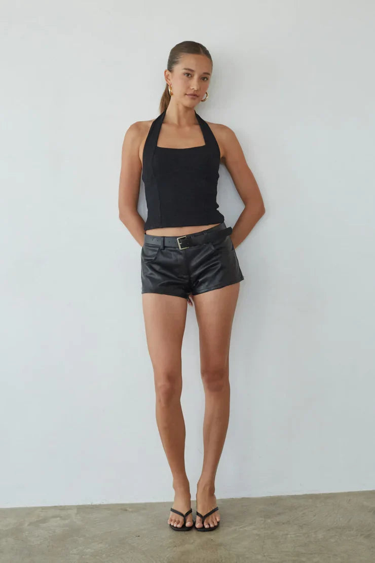 Tavi Ribbed Halter Top