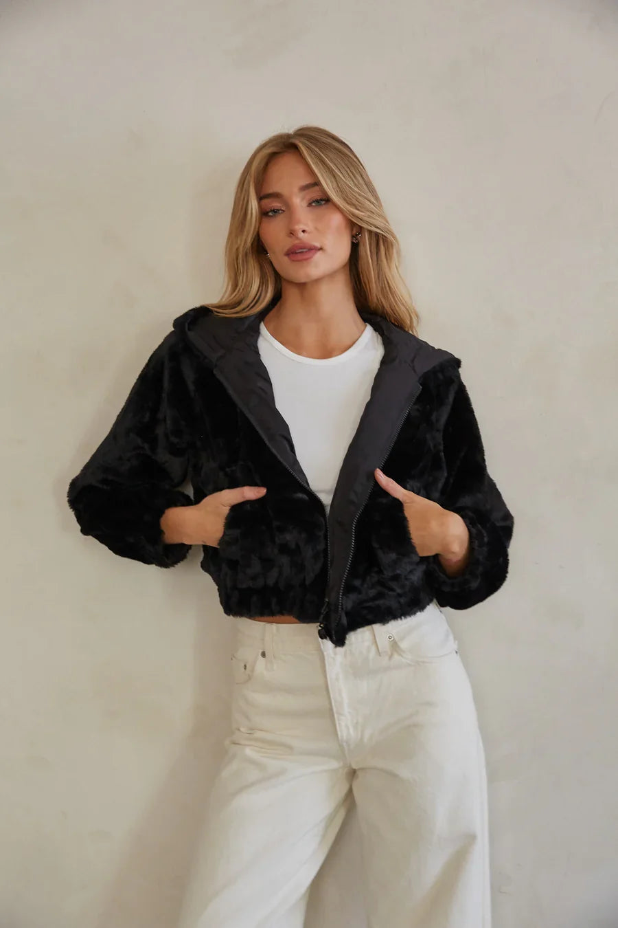 Amelia Reversible Faux Fur Jacket