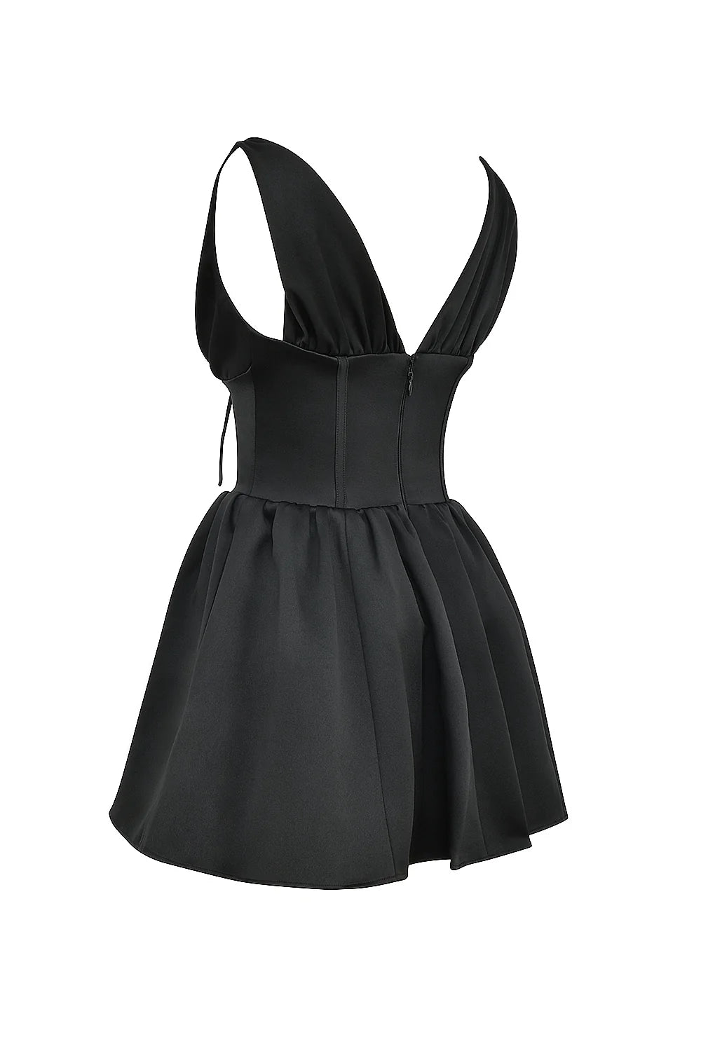black satin mini dress sale